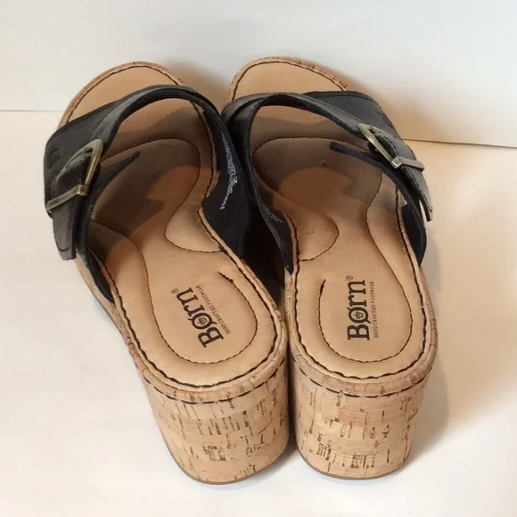 Born Black Wedge Sandals - Picture 2 of 5